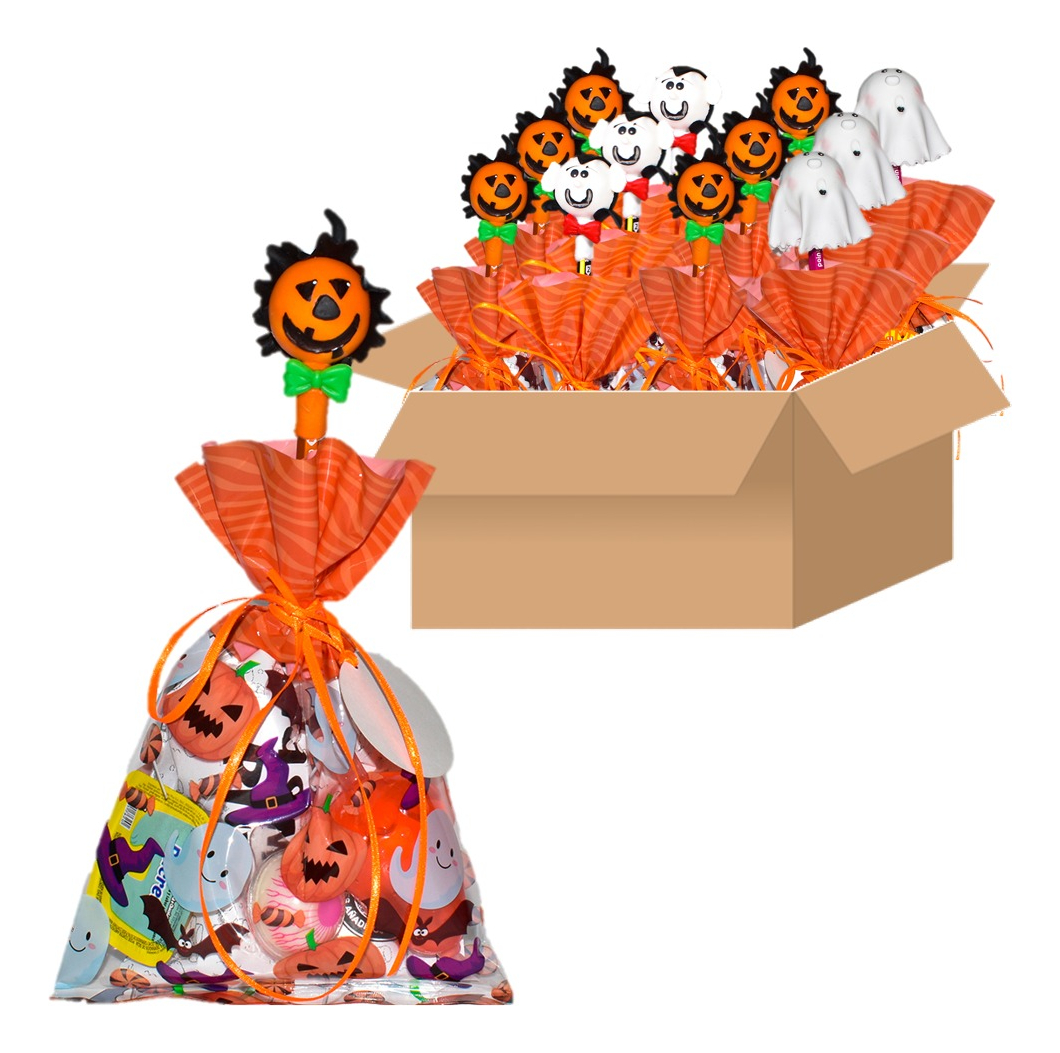 Bolsa Halloween Con Dulces Y Lápiz 60 g X 12 Uds